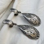 Grandes Boucles d'oreilles Larmes gravées