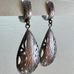 Grandes Boucles d'oreilles Larmes gravées