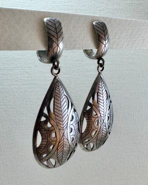 IMG_3540 Grandes Boucles d'oreilles Larmes gravées